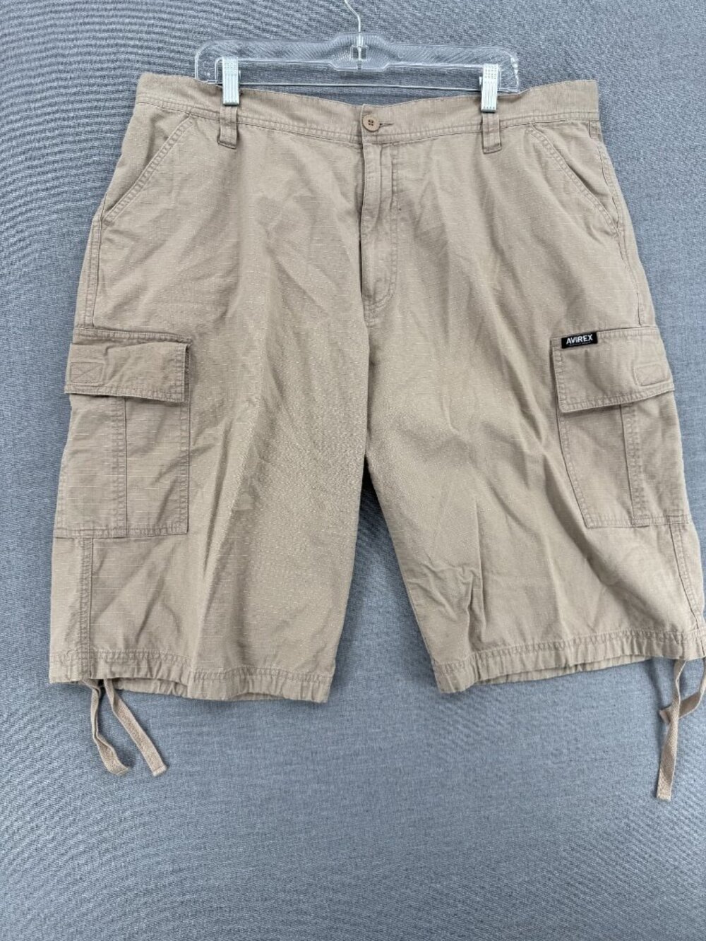 Avirex Cargo Shorts Mens 40 13" Y2K Hiking Paratrooper Pockets